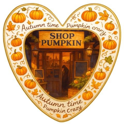 Ciastko lukrowane AUTUMN SHOP roz.L SERCE JESIEŃ ręcznie robione Ciastko lukrowane AUTUMN SHOP roz.L SERCE JESIEŃ ręcznie robione