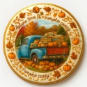 Ciastko lukrowane BOOK PUMPIKIN GARDEN roz.XL KOŁO JESIEŃ ręcznie robione