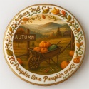 Ciastko lukrowane COUNTRY COLLECTION roz.L KOŁO JESIEŃ ręcznie robione