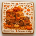 Ciastko lukrowane PUMPKIN EXPERIENCES roz.S  KWADRAT AT JESIEŃ ręcznie robione