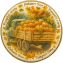 Ciastko lukrowane LARGE DELIVERY PUMPKINS roz.XL KOŁO JESIEŃ ręcznie robione