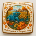 Ciastko lukrowane SUNFLOWERS PUMPKINS roz.M KWADRAT JESIEŃ ręcznie robione
