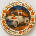 Ciastko lukrowane WHITE PERL PUMPKIN roz.XL KOŁO No.1 JESIEŃ ręcznie robione