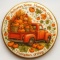 Ciastko lukrowane AUTUMN ABUNDANCE roz.L KOŁO ręcznie robione