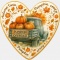 Ciastko lukrowane OFFORAD PUMPKIN roz.XL SERCE ręcznie robione