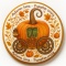 Ciastko lukrowane PUMPKIN CARRIAGE ORANGE roz.XL KOŁO No.1ręcznie robione