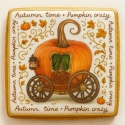 Ciastko lukrowane PUMPKIN CARRIAGE ORANGE roz.M  KWADRAT AT JESIEŃ ręcznie robione