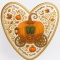 Ciastko lukrowane PUMPKIN CARRIAGE ORANGE roz.L SERCE JESIEŃ ręcznie robione