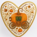 Ciastko lukrowane PUMPKIN CARRIAGE ORANGE roz.M SERCE JESIEŃ ręcznie robione