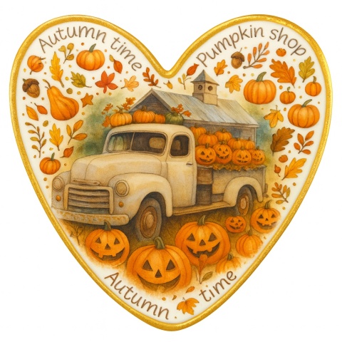 Ciastko lukrowane HALLOWEEN ATACK roz.S SERCE ręcznie robione Ciastko lukrowane HALLOWEEN ATACK roz.S SERCE ręcznie robione