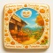 Ciastko lukrowane PUMPKIN WEATHER roz.XL KWADRAT ręcznie robione