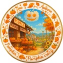 Ciastko lukrowane PUMPKIN WEATHER roz.L KOŁO ręcznie robione