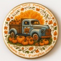 Ciastko lukrowane SHERIFF PUMPKIN roz.S KOŁO ręcznie robione