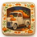 Ciastko lukrowane WHITE PERL PUMPKIN roz.S KWADRAT JESIEŃ ręcznie robione