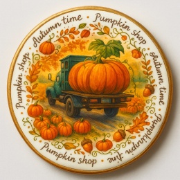 Ciastko lukrowane BIG PUMPKIN TIR roz.M KOŁO ręcznie robione