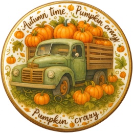 Ciastko lukrowane BIG STOCK PUMPKIN roz.XL KOŁO ręcznie robione