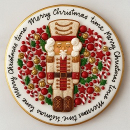 Ciastko lukrowane Dziadek Do Orzechów No.34 KOŁO roz.S ręcznie robione