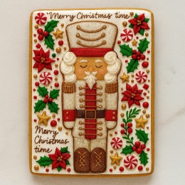 Ciastko lukrowane Dziadek Do Orzechów No.34 PION roz.L ręcznie robione