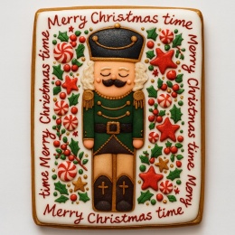 Ciastko lukrowane Dziadek Do Orzechów No29 PION roz.XL ręcznie robione