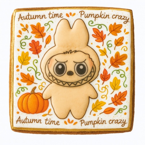 Ciastko lukrowane HALLOWEEN NO1 roz.XL PION ręcznie robione Ciastko lukrowane HALLOWEEN NO1 roz.XL PION ręcznie robione