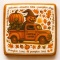 Ciastko lukrowane PUMPKIN DRIVER SUN roz.XL POZIOM ręcznie robione