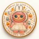 Ciastko lukrowane HALLOWEEN No.11 roz.M KOŁO ręcznie robione