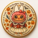 Ciastko lukrowane HALLOWEEN No.13 roz.M KOŁO ręcznie robione