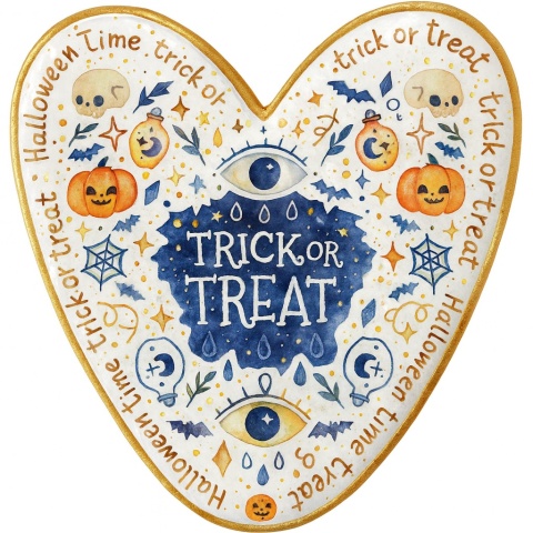 Ciastko lukrowane HALLOWEEN No.15 roz.S SERCE ręcznie robione Ciastko lukrowane HALLOWEEN No.15 roz.S SERCE ręcznie robione