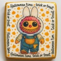 Ciastko lukrowane HALLOWEEN No.14 roz.L PION ręcznie robione