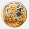 Ciastko lukrowane HALLOWEEN No.16A roz.S KOŁO ręcznie robione