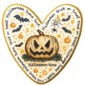 Ciastko lukrowane HALLOWEEN No.17 roz.M SERCE ręcznie robione