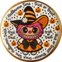 Ciastko lukrowane HALLOWEEN No.5 roz.M KOŁO ręcznie robione