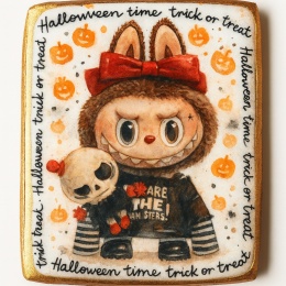 Ciastko lukrowane HALLOWEEN No.8 roz.XL PION ręcznie robione