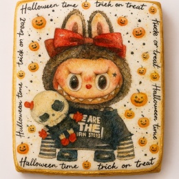 Ciastko lukrowane HALLOWEEN No.8A roz.XL PION ręcznie robione