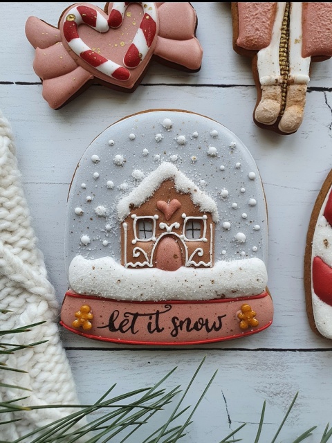 Pierniczek kula z domkiem w pudełku Pierniczek kula z domkiem w pudełku