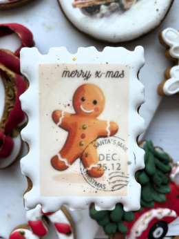 Pierniczek świąteczny znaczek piernikowy ludek gingerbread men