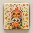 Ciastko lukrowane HALLOWEEN No.20 roz.S  KWADRAT AT ręcznie robione
