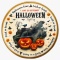 Ciastko lukrowane HALLOWEEN No.21 roz.XL KOŁO ręcznie robione
