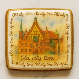 Ciastko lukrowane KAMIENICE WROCŁAW PAMIĄTKA POZIOM No.7 roz.S ręcznie robione