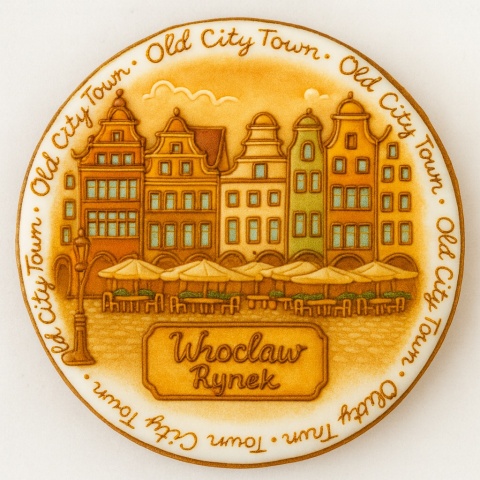 Ciastko lukrowane KAMIENICE WROCŁAW PAMIĄTKA KOŁO No.13 roz.S ręcznie robione
