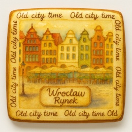 Ciastko lukrowane KAMIENICE WROCŁAW PAMIĄTKA KWADRAT No.6 roz.XL ręcznie robione