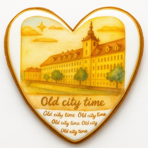 Ciastko lukrowane KAMIENICE WROCŁAW PAMIĄTKA KWADRAT No.7 roz.XL ręcznie robione Ciastko lukrowane KAMIENICE WROCŁAW PAMIĄTKA KWADRAT No.7 roz.XL ręcznie robione