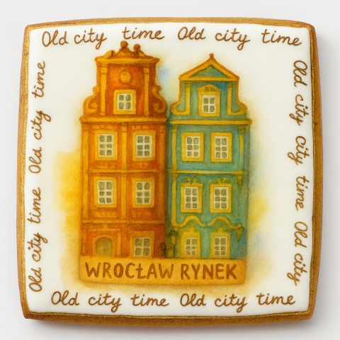 Ciastko lukrowane KAMIENICE WROCŁAW PAMIĄTKA PION No.8 roz.XL ręcznie robione Ciastko lukrowane KAMIENICE WROCŁAW PAMIĄTKA PION No.8 roz.XL ręcznie robione