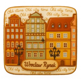 Ciastko lukrowane KAMIENICE WROCŁAW PAMIĄTKA POZIOM No.5 roz.XL ręcznie robione