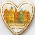 Ciastko lukrowane KAMIENICE WROCŁAW PAMIĄTKA SERCE No.9 roz.XL ręcznie robione