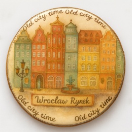 Ciastko lukrowane KAMIENICE WROCŁAW PAMIĄTKA KOŁO No.17 roz.Lręcznie robione