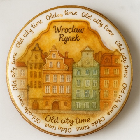 Ciastko lukrowane KAMIENICE WROCŁAW PAMIĄTKA KOŁO No.20 roz.L ręcznie robione Ciastko lukrowane KAMIENICE WROCŁAW PAMIĄTKA KOŁO No.20 roz.L ręcznie robione