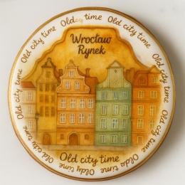 Ciastko lukrowane KAMIENICE WROCŁAW PAMIĄTKA KOŁO No.20 roz.XL ręcznie robione