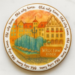 Ciastko lukrowane KAMIENICE WROCŁAW PAMIĄTKA KOŁO No.23 roz.L ręcznie robione