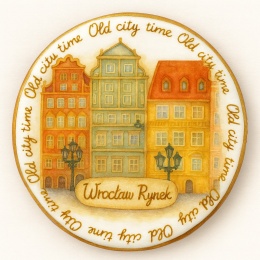 Ciastko lukrowane KAMIENICE WROCŁAW PAMIĄTKA KOŁO No.29 roz.L ręcznie robione